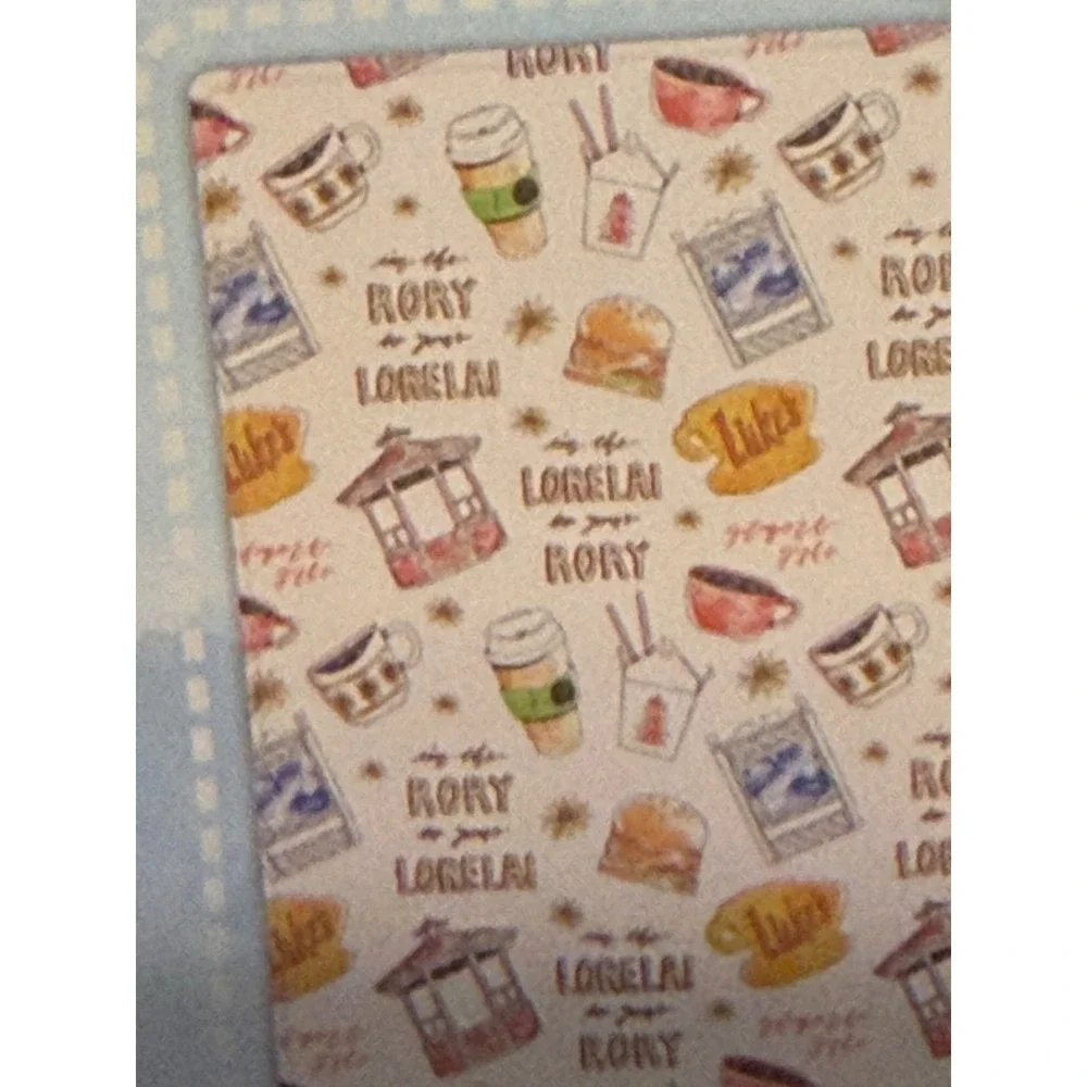Gilmore Girls Stars Hollow Luke's Diner Plush Throw Blanket 60x70 Rory Lorelai